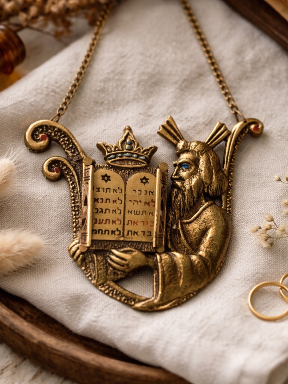 This  vintage wall hanging / decorative plaque